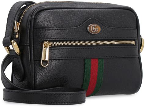 gucci small black crossbody|gucci crossbody with thick strap.